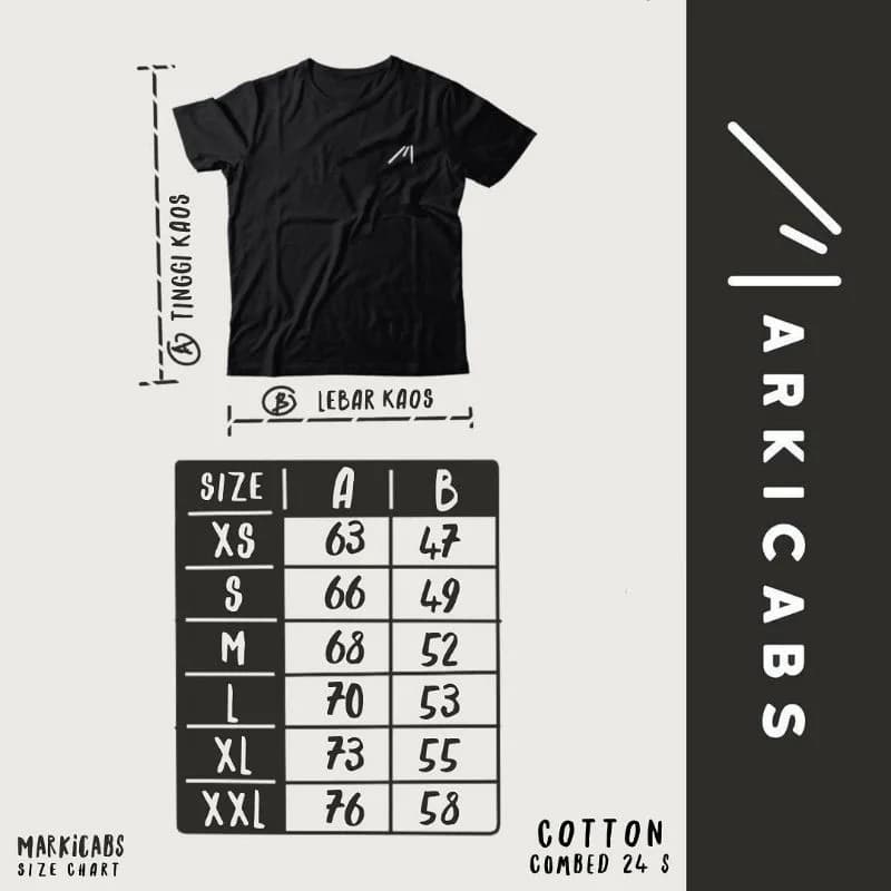 Markicabs - M 3.0 Tshirt - Black tampak 5