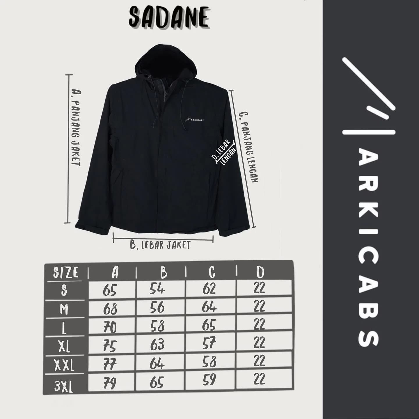 Markicabs - Sadane Windbreaker Jacket - Black tampak 6