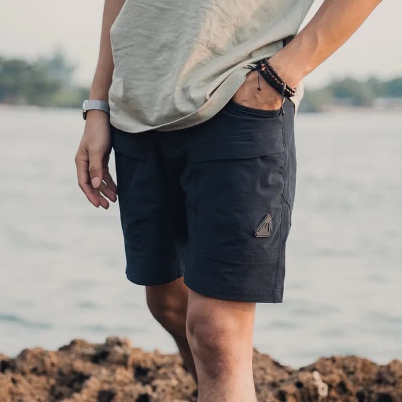 Markicabs - Short Dotsan Black - Quick Dry Pants tampak 9