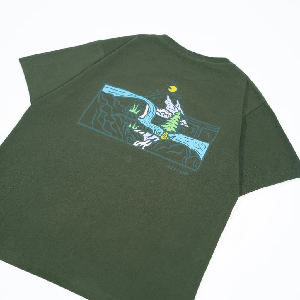 Markicabs - Sejenak T-Shirt Original - Green Olive tampak 2