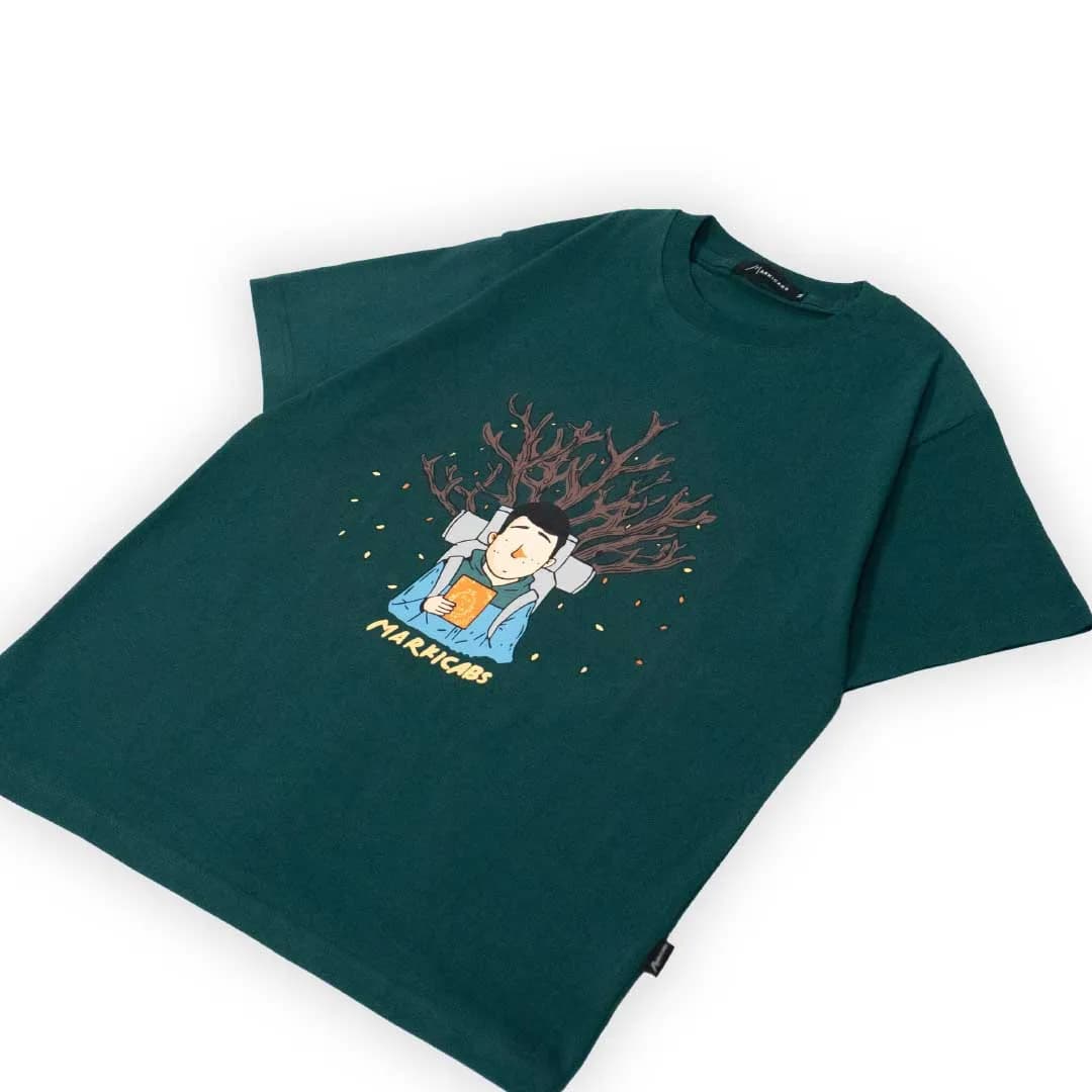 Markicabs - Patah Hati T-Shirt Original - Olive tampak 2