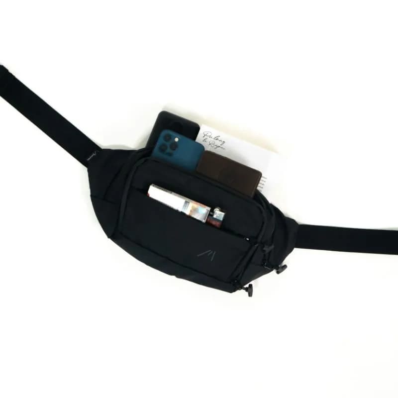 Markicabs - Wave Waist bag - Black tampak 4