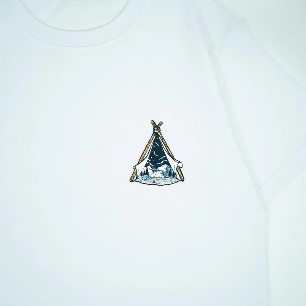 Markicabs - Tent T-Shirt Original - White tampak 3